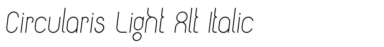 Circularis Light Alt Italic